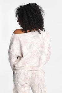 Sweatshirt à épaules dénudées