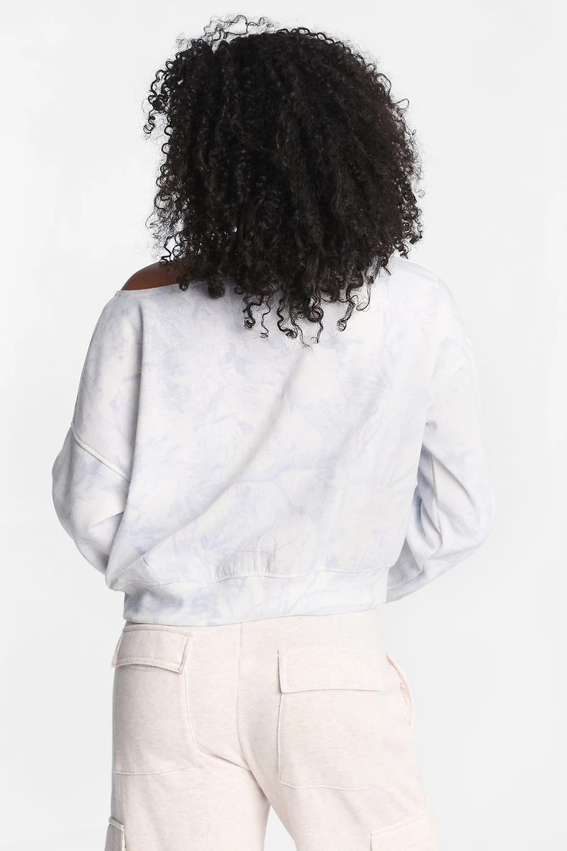 Sweatshirt à épaules dénudées