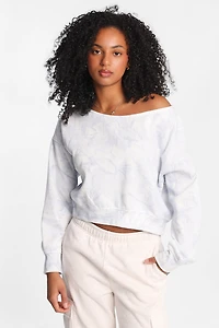 Sweatshirt à épaules dénudées