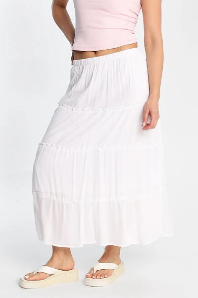 Jupe longue à étages