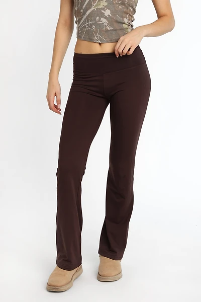 Legging évasé en molleton brossé super doux