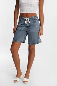 Mid Rise Drawstring Jorts
