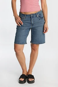 Short en jean taille haute
