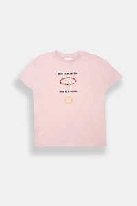 Taylor Swift Friendship Bracelet Graphic Boyfriend Tee