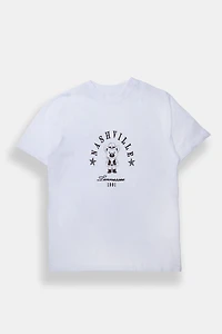 Nashville Tennessee Teddy Graphic Boyfriend Tee