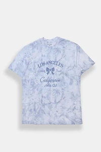 T-shirt boyfriend imprimé camouflage arbre Los Angeles California
