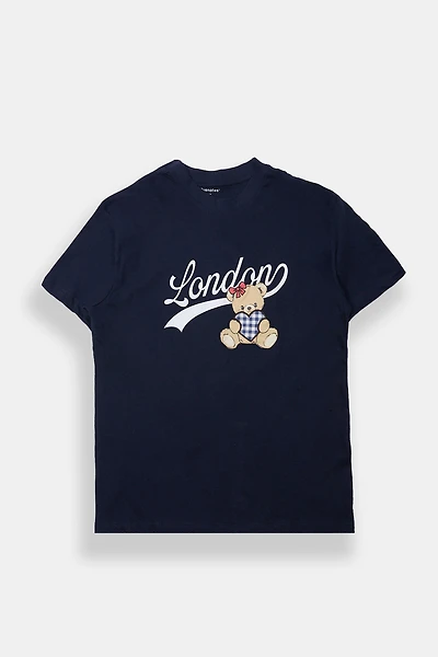 London Teddy Graphic Boyfriend Tee