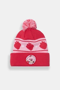 Tuque rayée à pompon Strawberry Shortcake