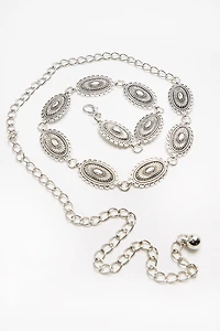 Ceinture chaîne western en métal