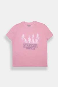 T-shirt boyfriend imprimé Stranger Things