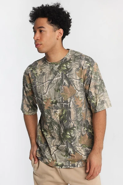 Tree Camouflage Oversized Tee