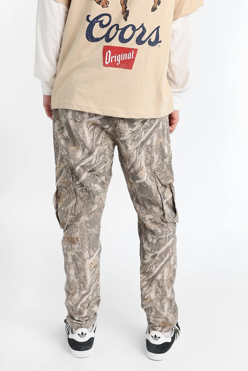 Relaxed Cargo Twill Jogger