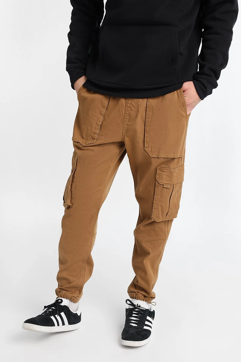 Relaxed Cargo Twill Jogger