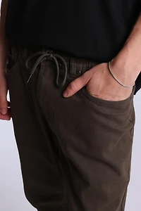 Jogger en sergé décontracté