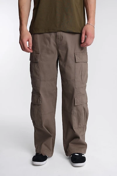 Pantalon cargo en sergé à 4 poches