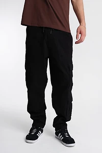Pantalon cargo en sergé