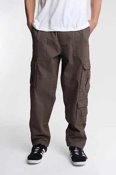 Pantalon cargo en sergé