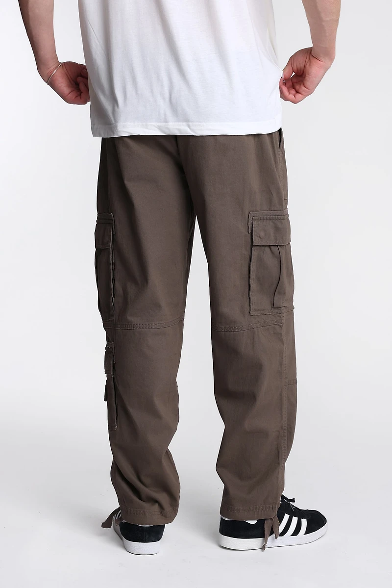 Pantalon cargo en sergé