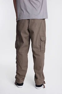 Pantalon cargo en sergé