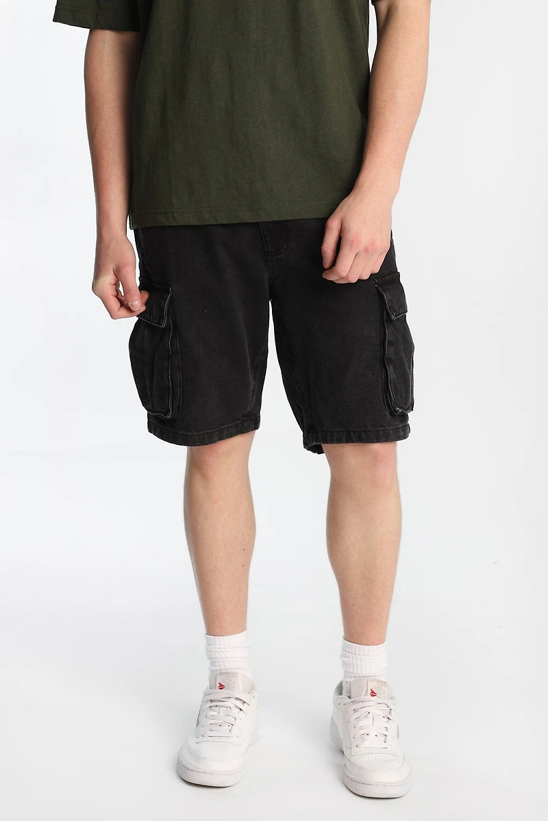 Cargo Denim Shorts