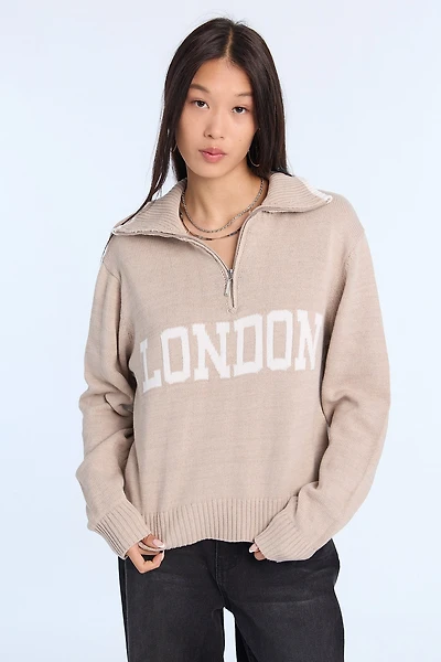 Chandail à demi-fermeture éclair