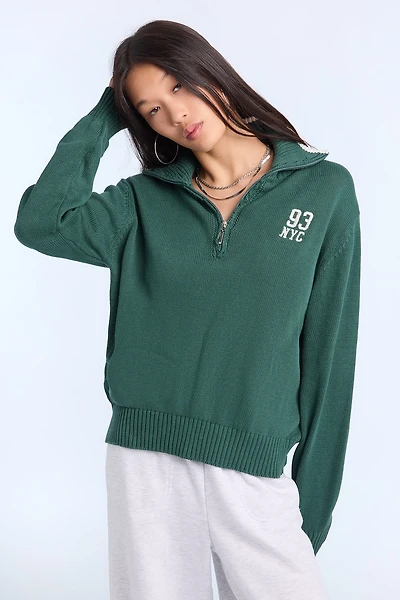 Chandail à demi-fermeture éclair