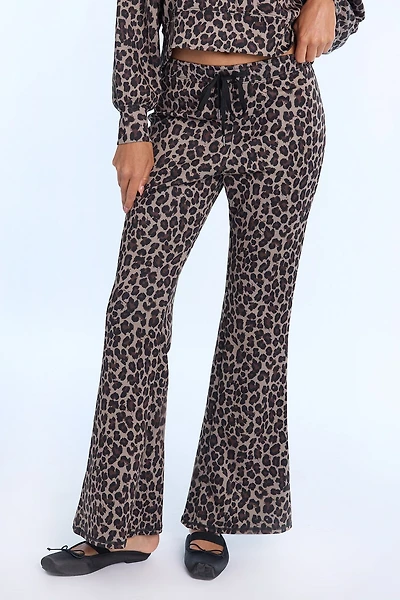 Pantalon évasé en molleton technique