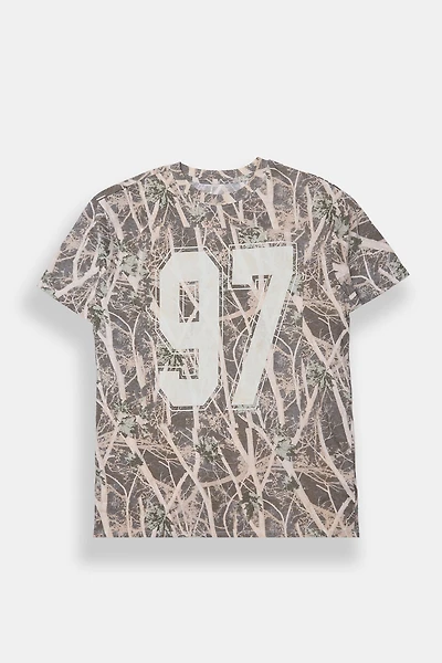 97 Tree Camo Graphic Boyfriend Tee