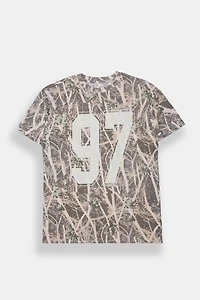 97 Tree Camo Graphic Boyfriend Tee