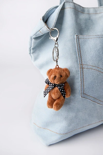 Plush Teddy Bear Keychain