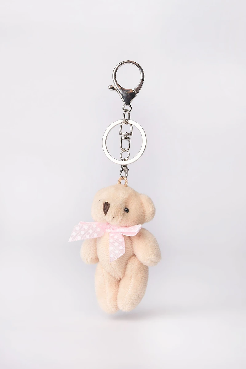 Porte-clés ours en peluche