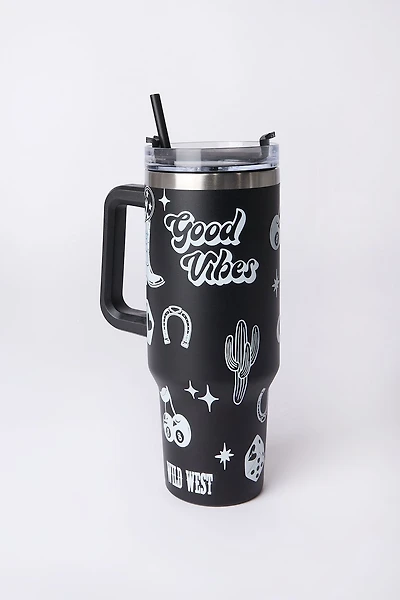Tumbler Cup With Straw