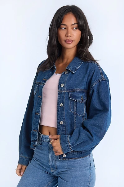 Veste camionneur en denim