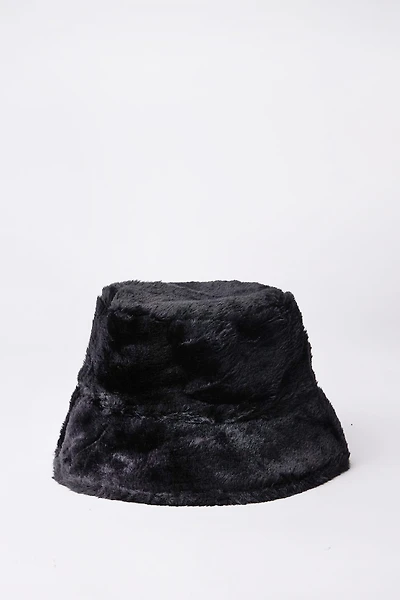 Faux-Fur Bucket Hat