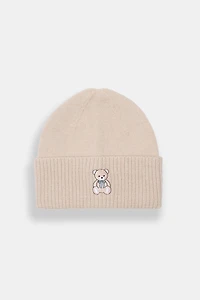 Tuque en tricot côtelé jersey avec revers