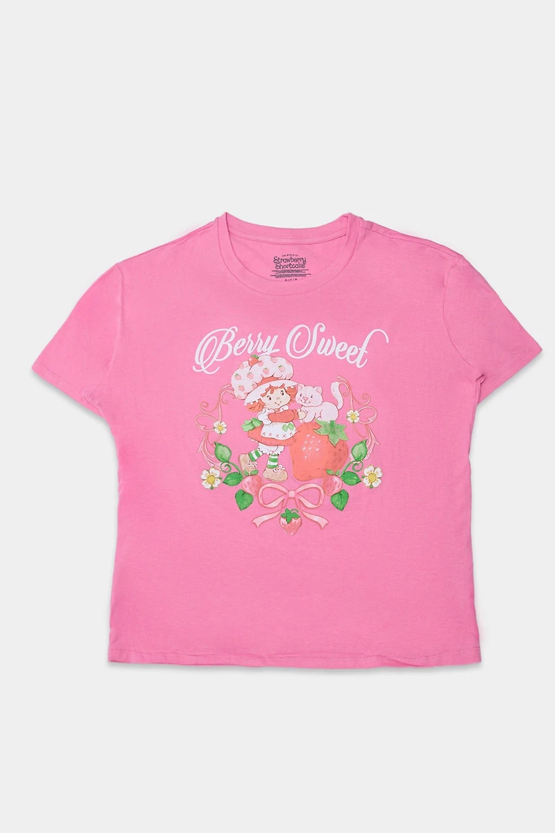 T-shirt coupe boyfriend imprimé Berry Sweet Strawberry Shortcake