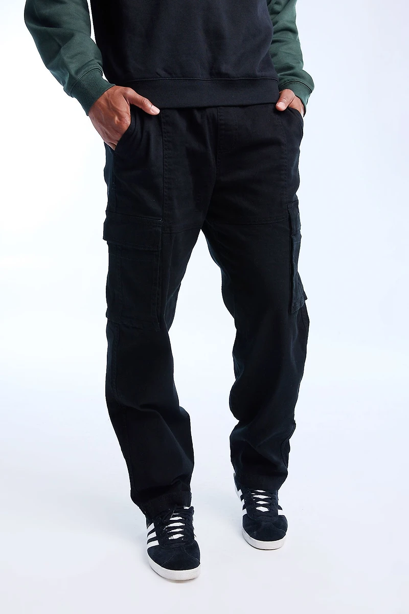 Mens Super Baggy Twill Cargo Pant