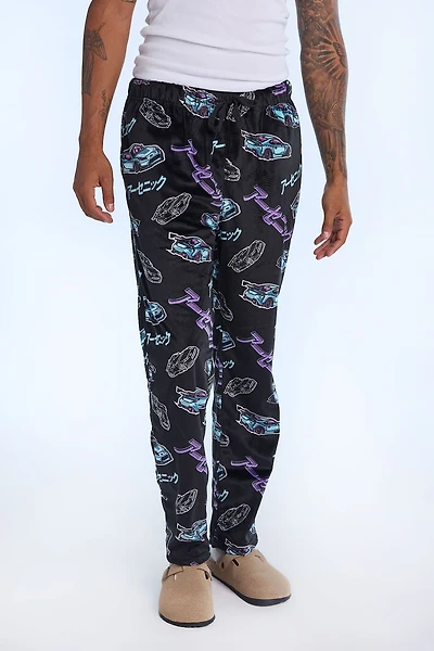 Mens Racing Plush Pajama Pant