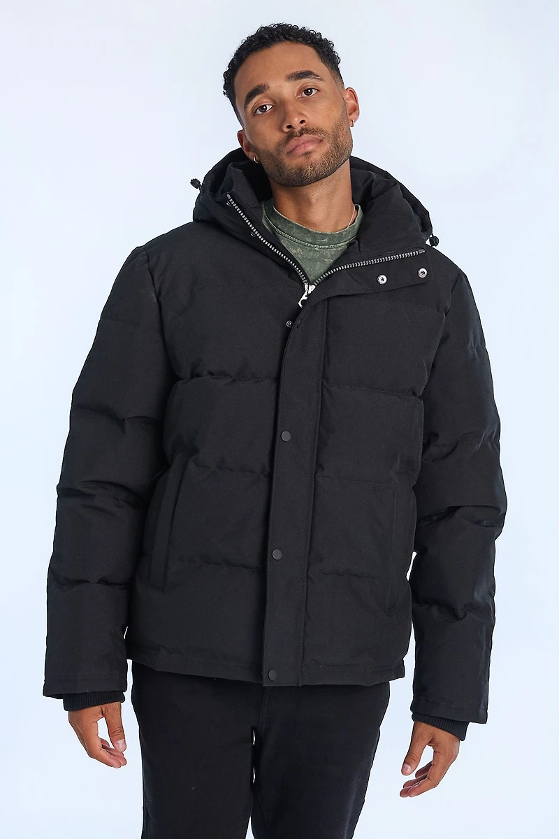 Mens Hooded Puffer Jacket