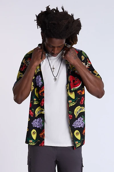 Chemise imprimée crânes de fruits Arsenic homme
