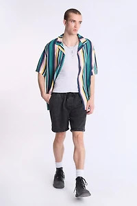 Chemise imprimée à rayures verticales Arsenic homme