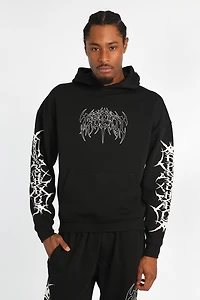 Arsenic Gothic Print Hoodie