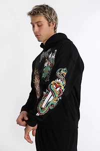 Arsenic Dragon & Tiger Graphic Hoodie