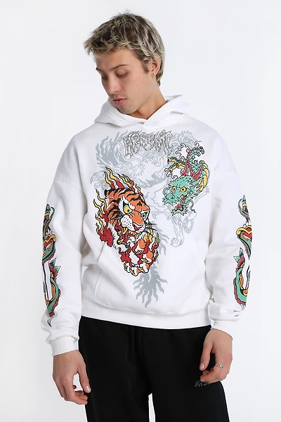 Arsenic Dragon & Tiger Graphic Hoodie