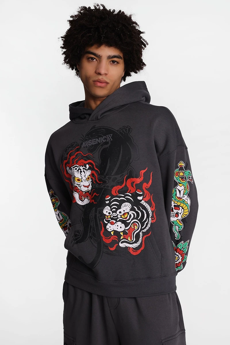 Arsenic Leopard Eagle Hoodie