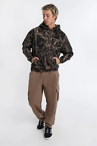 Haut à capuchon coupe carrée camouflage arbre Zoo York