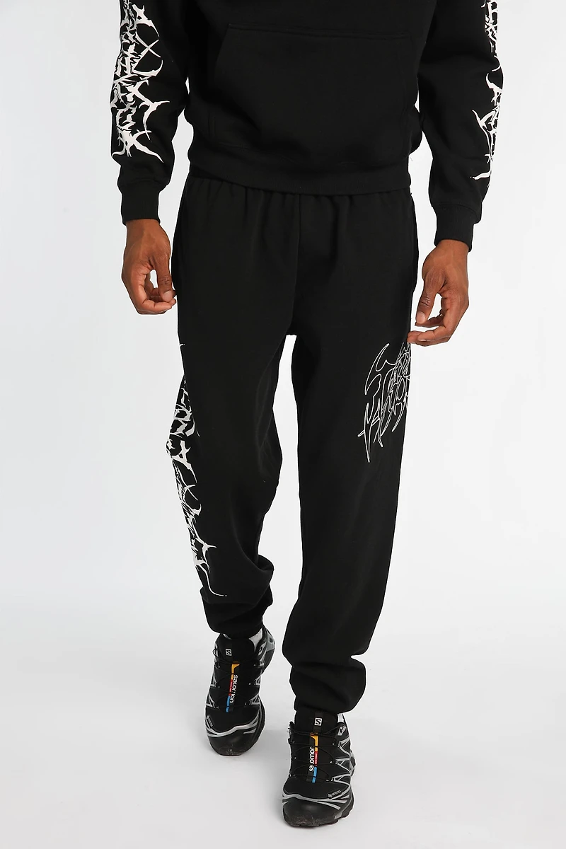 Arsenic Gothic Print Sweatpants