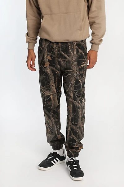 Jogger en molleton motif camouflage arbre Zoo York