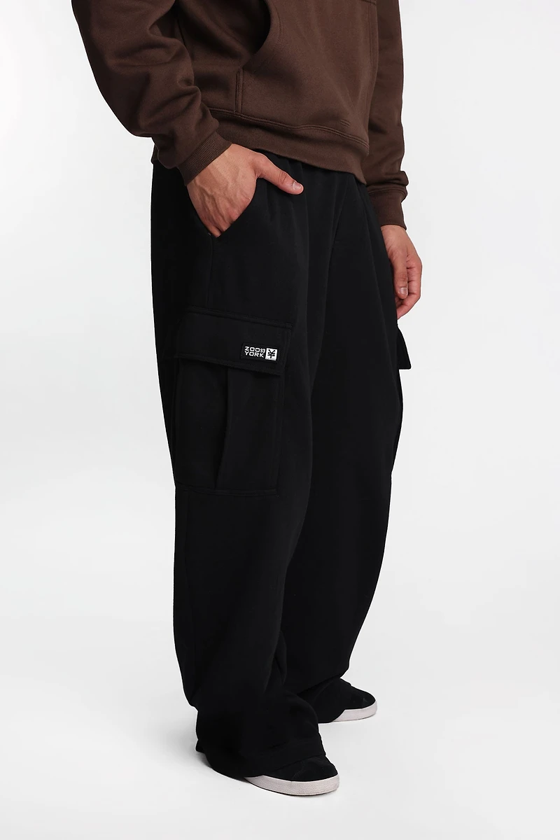 Zoo York Super Baggy Straight Leg Cargo Sweatpants