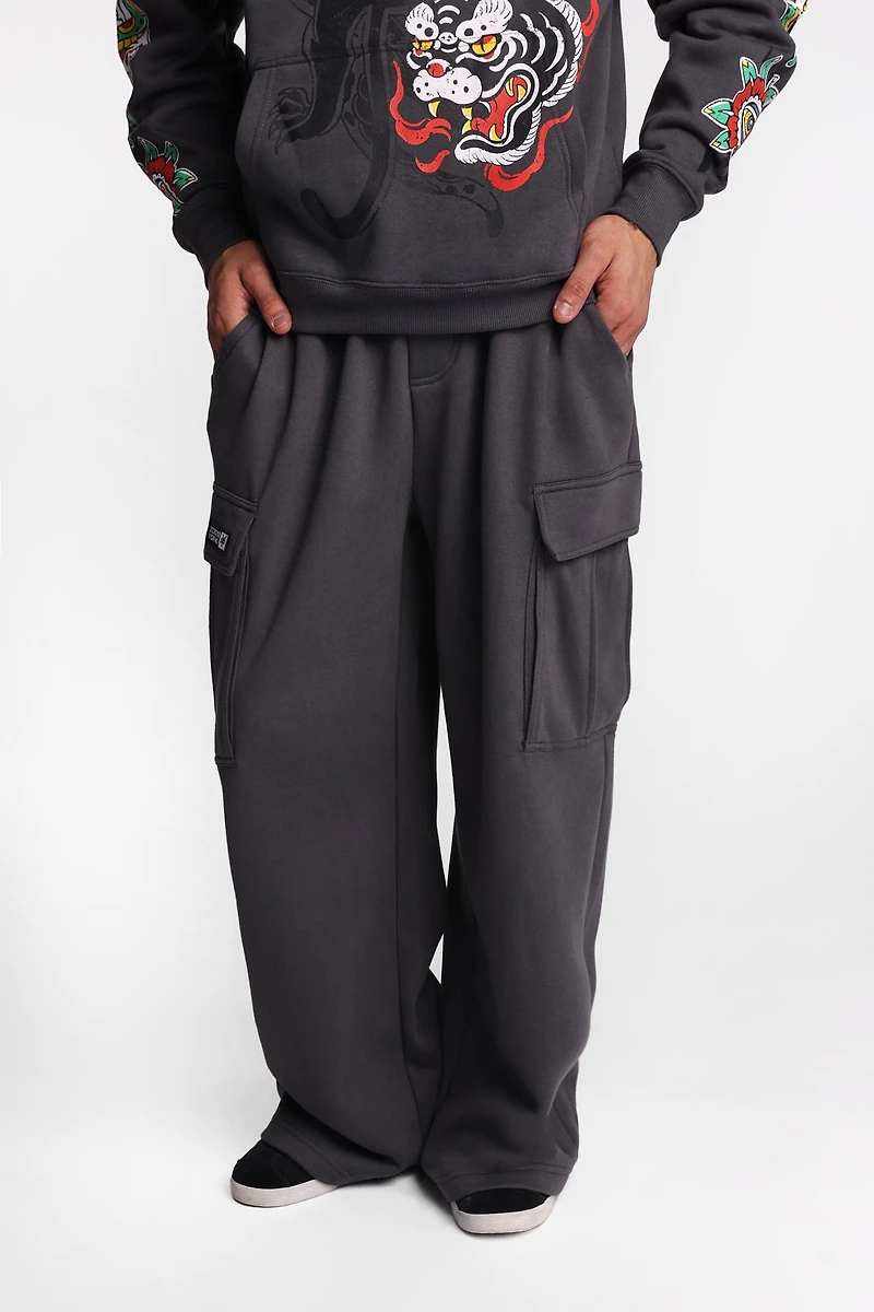 Pantalon de survêtement cargo super ample à jambe droite Zoo York